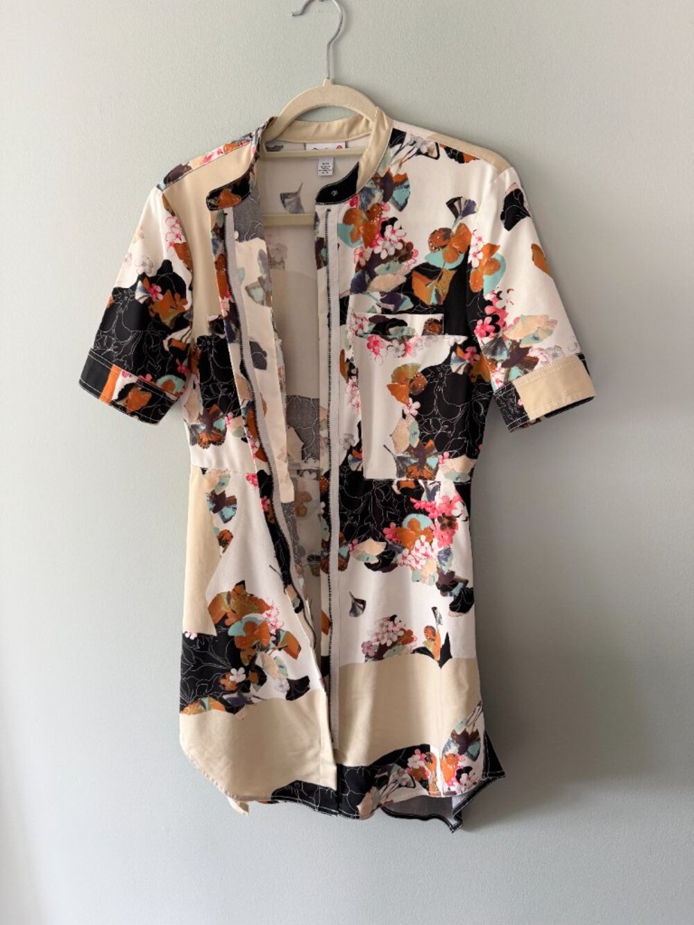 3-1 Phillip Lim Shirt Dress, Floral Abstract Medium - Picture 5 of 16